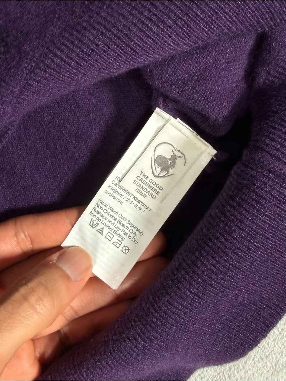 J Crew Cashmere Polo Sweater Mens M Preppy Thin Lightweight Knit Purple